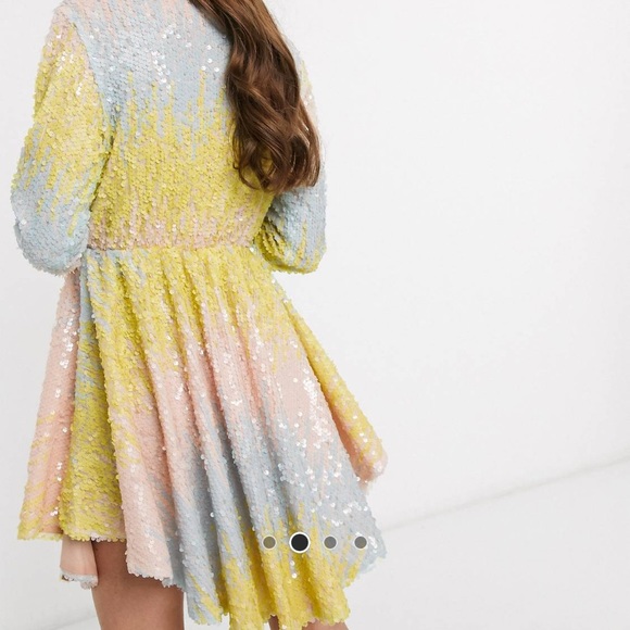 Collective the Label Petite Mini Ombré Wrap dress - Picture 2 of 4